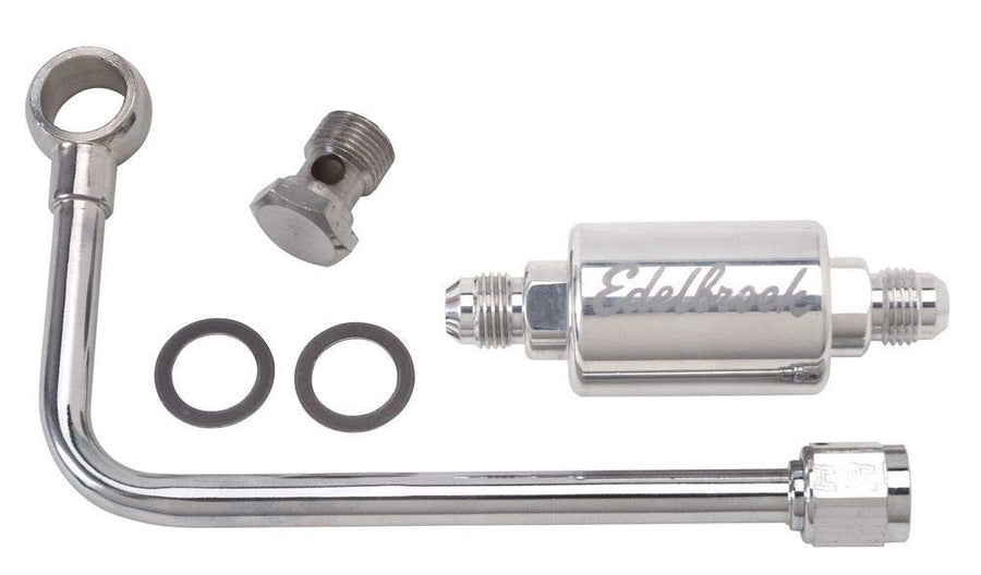 Chrome Edelbrock Fuel Line 8131