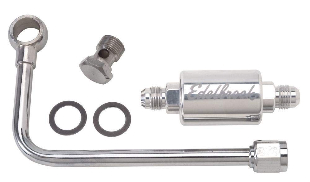 Chrome Edelbrock Fuel Line 8131