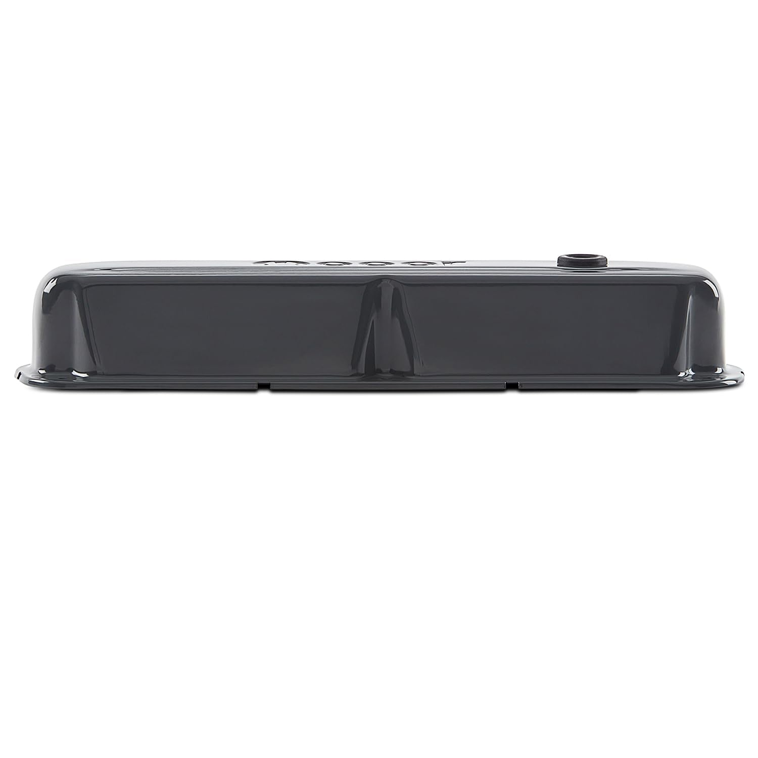 440-881 PROFORM Valve Cover - Tall - 3.25 in Height - Baffled - Breather Hole - Mopar Logo - Steel - Gray Paint - Small Block Mopar - Pair