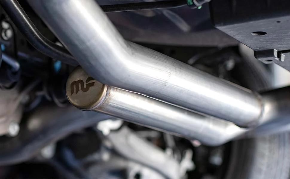 Performance Exhaust System MagnaFlow 19579: Cat-Back, NEO Series, Compatible with 2018-2023 Ford Mustang, Quad Split Rear Exit Style