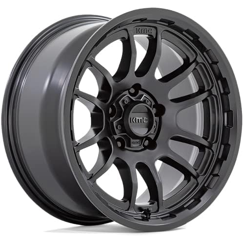 KMC 20x9 KM727 Wrath +0mm Satin Black Wheel Rim 20" Inch KM727MX20906800
