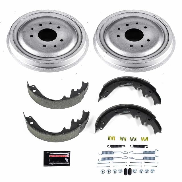 Power Stop KOE15273DK Rear Replacement Brake Kit-OE Brake Drums & Ceramic Brake Pads For Chevrolet Corvette 1963-1966 [Model Specific]