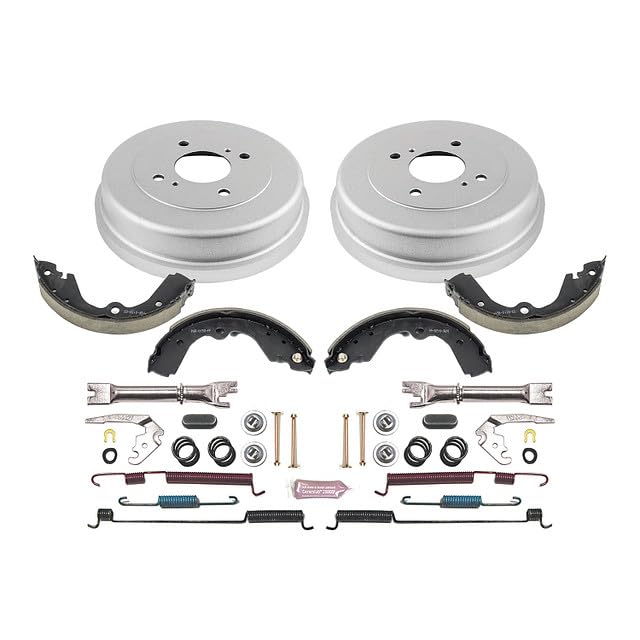 Power Stop KOE15328DK Rear Replacement Brake Kit-OE Brake Drums & Ceramic Brake Pads For Nissan Altima 1993-1999 [Vehicle Specific]