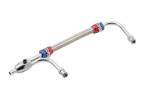 Adjustable Mr. Gasket Fuel Line W/Gauge, 0.125 in. NPT