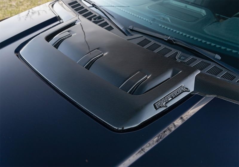 Carbon Fiber Gloss Hood Vent & Trim for 2021-2025 F-150 Raptor by Ford