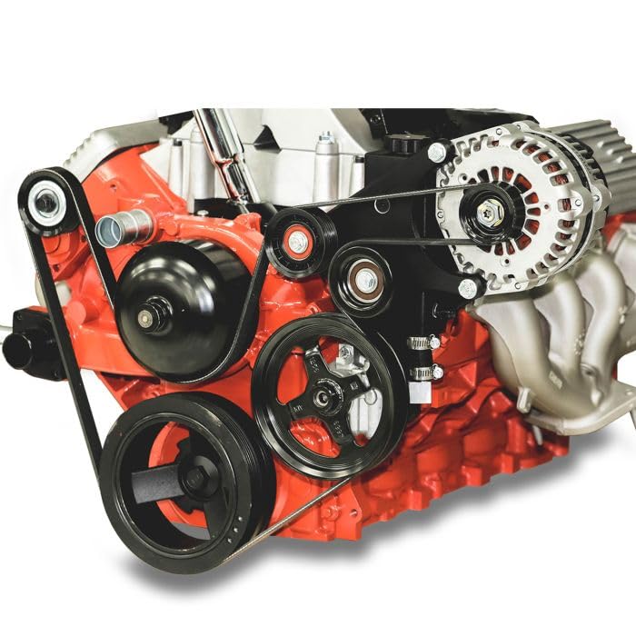 F-Body Serpentine Pulley Kit PS (No AC) Black Finish