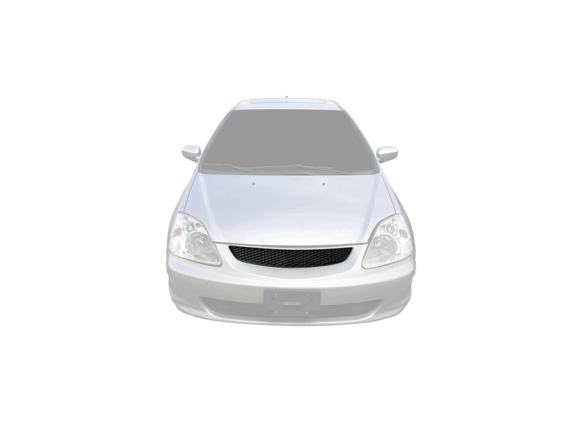 7163447 Armordillo USA Mesh Grille Fits 2002-2005 Honda Civic SI Hatchback-Matte Black