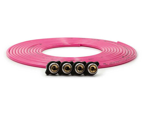 Replacement Uda 340-4100Pnk Tire Whip Hose Kit (240") With (4) Quick Release Chucks - Pink