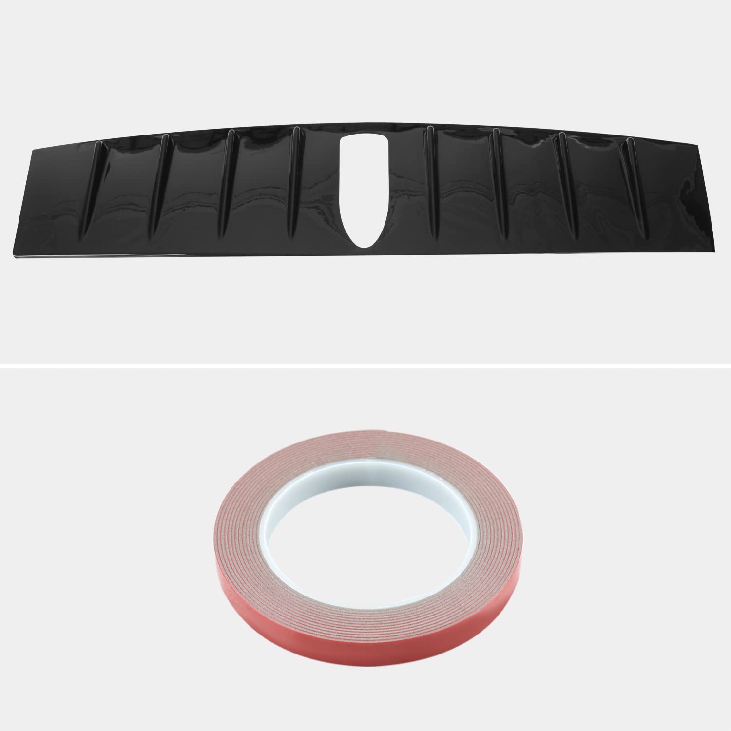 Spec-D Tuning ABS Glossy Black Shark Fin Vortex Generator Compatible with 2015-2021 Subaru Impreza WRX STI Models