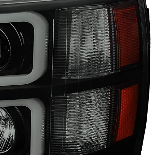 2LHP-SIV07SM-RS SPEC-D TUNING Projector Headlights- Smoke with Black Housing 07-13 Chevrolet Silverado