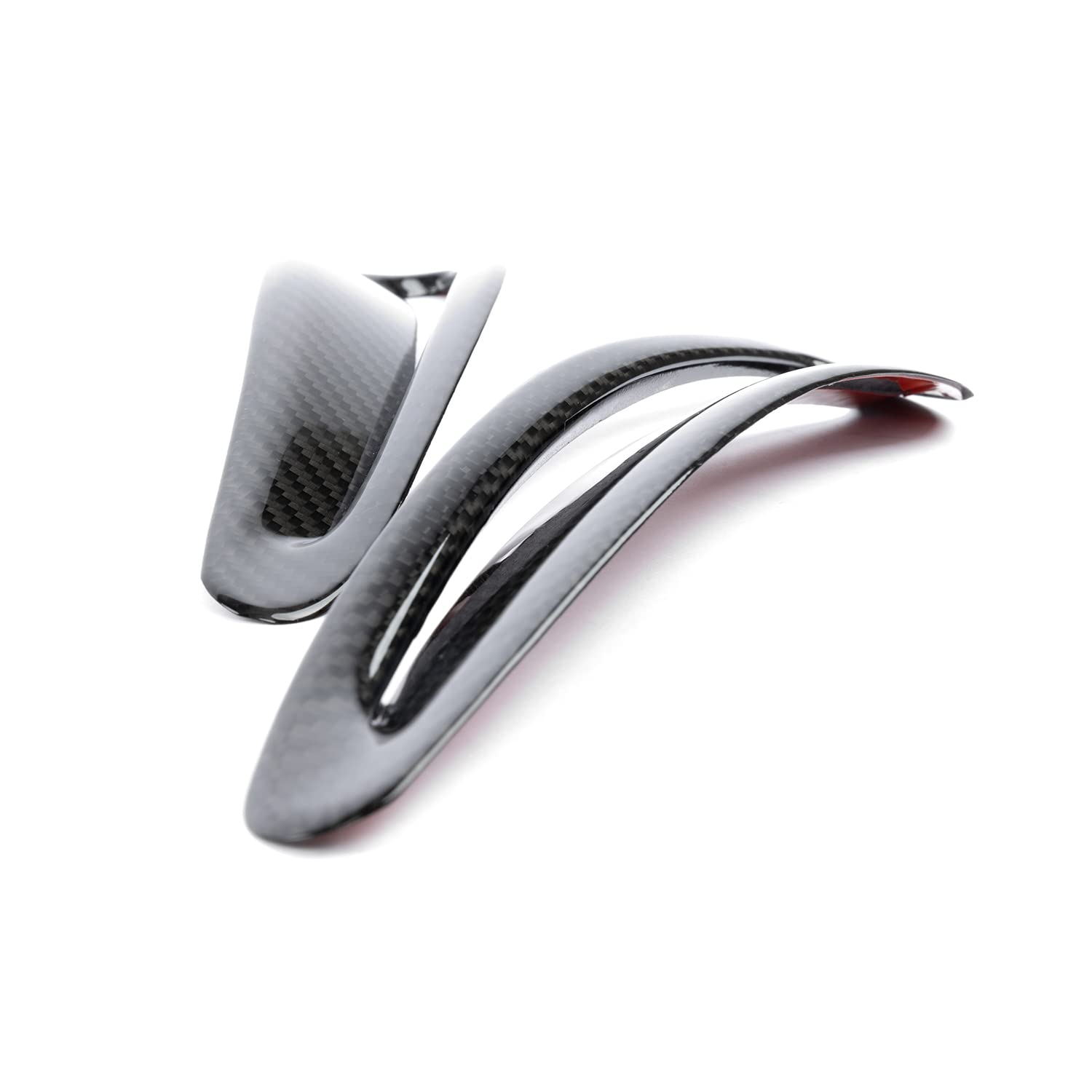 Dinan Hood Vent Covers D980-0041 - Gloss Twill Carbon Fiber - Pair