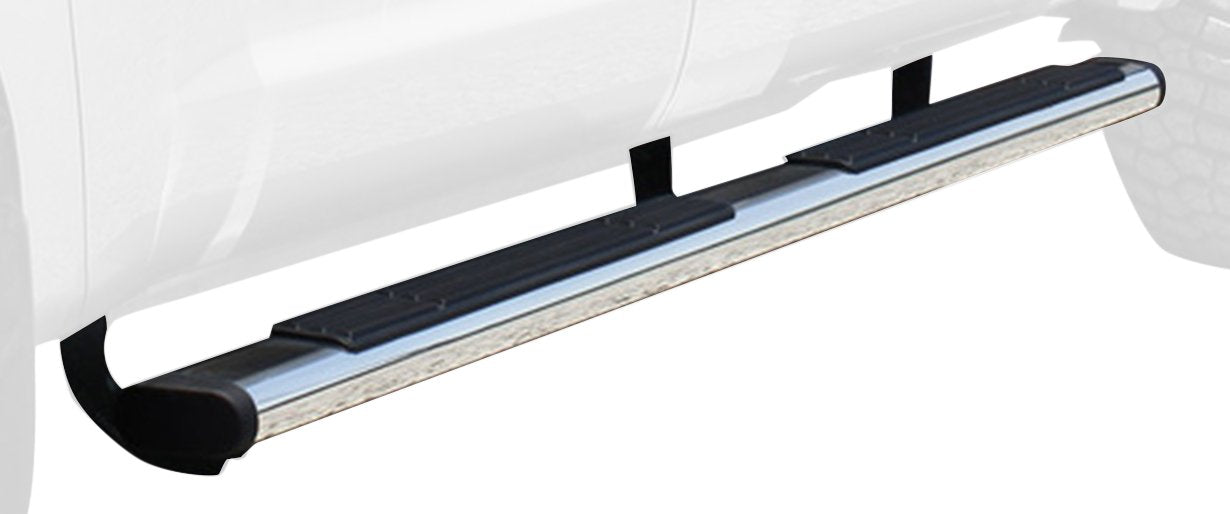 Go Rhino 6" Sidesteps & Brackets OE Xtreme | Stainless Steel, Polished | 686415680PS | Fits 2015-2024 Ford F-150 Super Cab Pickup; 2017-2020 Ford F-150 Raptor Super Cab Pickup