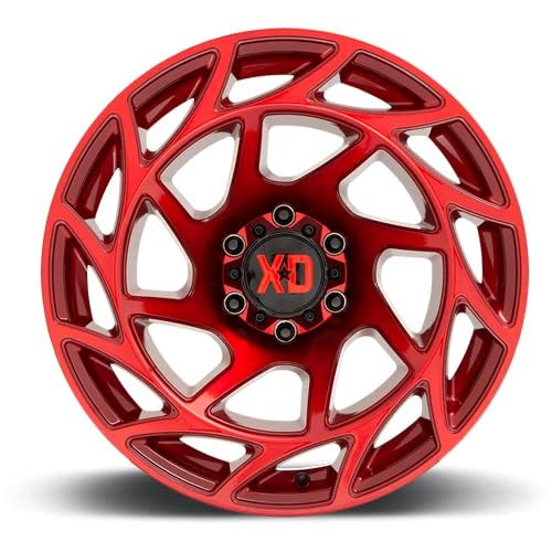 XD Wheels Candy RED Xd860 Onslaught Wheel with Alloy Steel (17 x 9. inches /6 x 106 mm, 0 mm Offset)