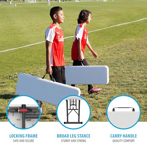 Portable Folding LIFETIME Bench, White 80305