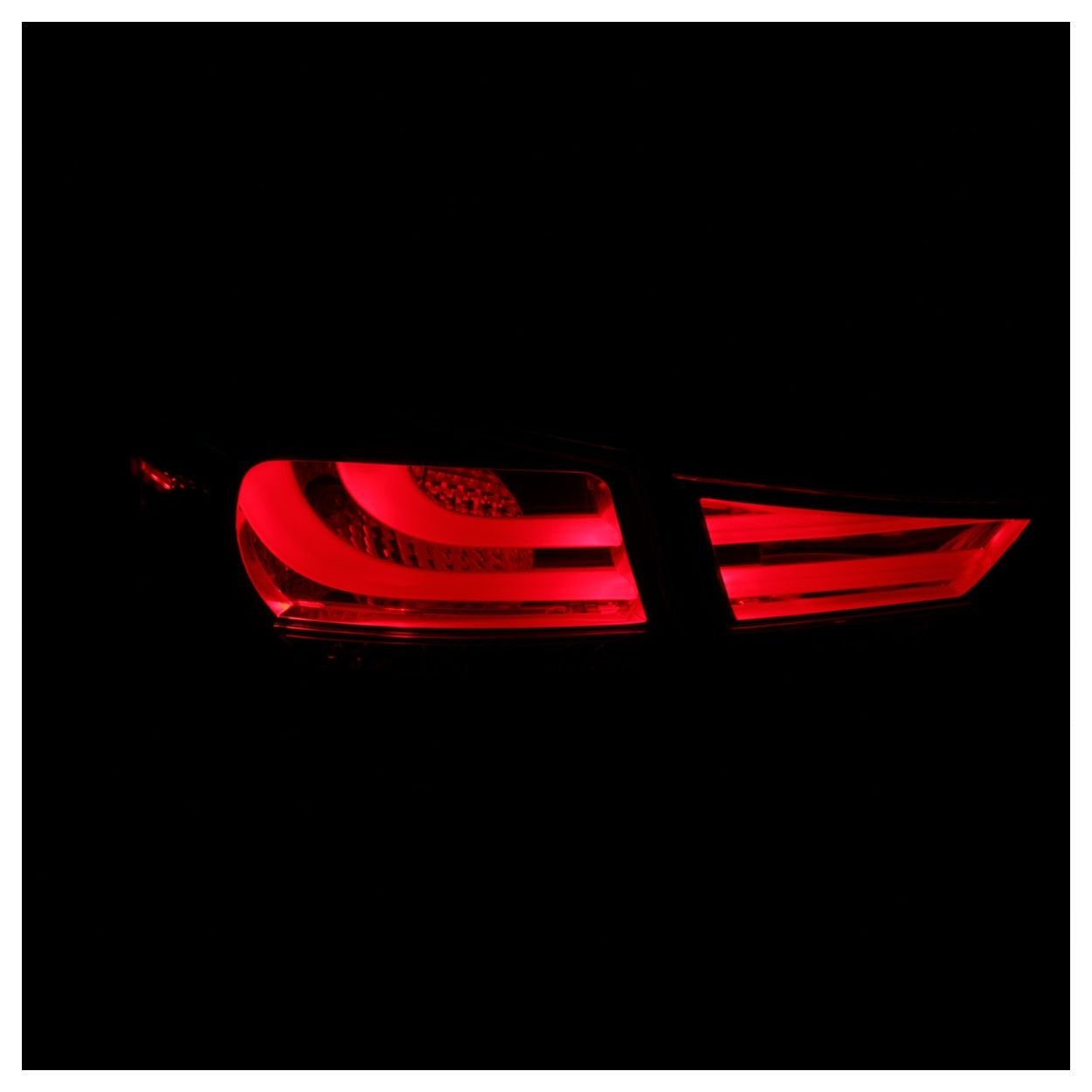Chrome LED Tail Light Set-Smoke Lens ANZO USA 321297