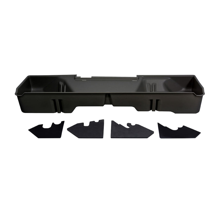 Under Seat Storage DuHa 10001 fits 1999-2007 Chevy Silverado/GMC Sierra 1500 2500 3500 Extended Cab Classic |Dark Grey Heavy-Duty Back Seat Organizer | Includes Dividers