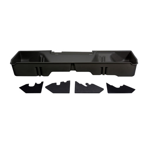 Under Seat Storage DuHa 10001 fits 1999-2007 Chevy Silverado/GMC Sierra 1500 2500 3500 Extended Cab Classic |Dark Grey Heavy-Duty Back Seat Organizer | Includes Dividers