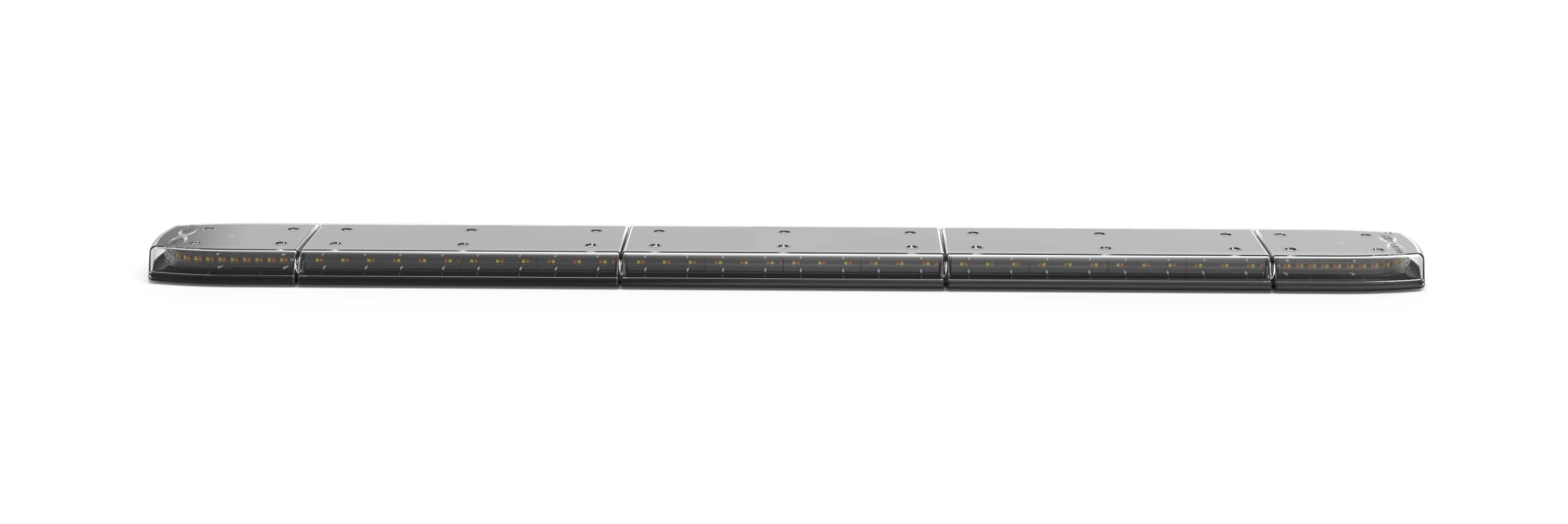 ECCO 48 Inch LED Light Bar Single Row Amber White Flood Beam 99W Off Road Lights for Trucks Commercial Vehicles, 5 Year Warranty