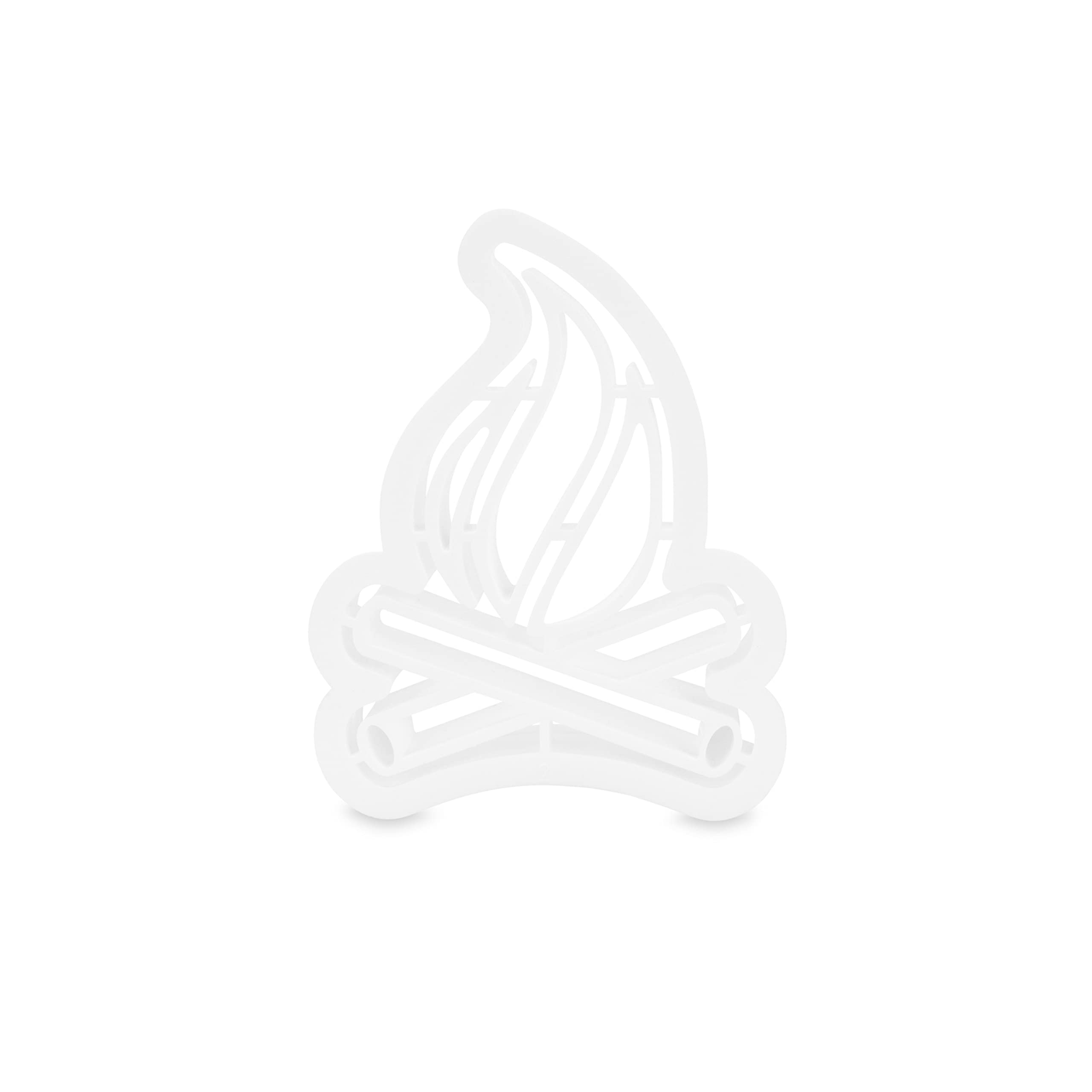 Camco Life is Better at The Campsite 53369 Cookie Cutters - Perfect for Making Decorative Cookies - Includes (1) Campfire and (1) RV Cookie Cutter, White