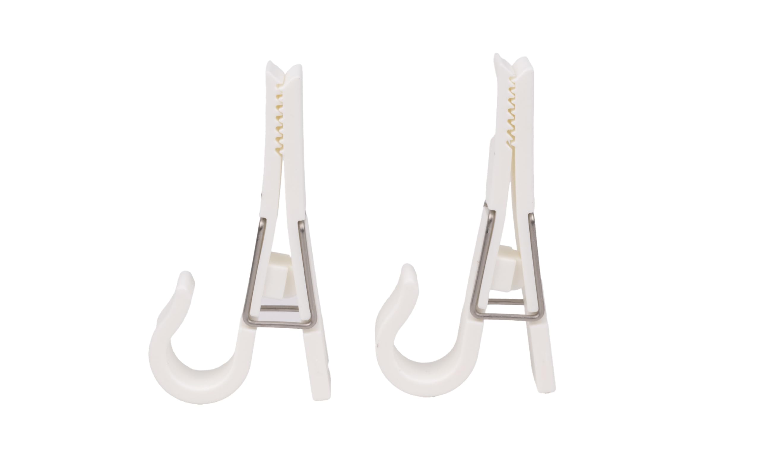Aqua Utility Clip T-H Marine – Boat Accessory Clip for Holding Tools, Ropes, Hoses & Gear – Strong Grip, Corrosion-Resistant – 2 Pack, White