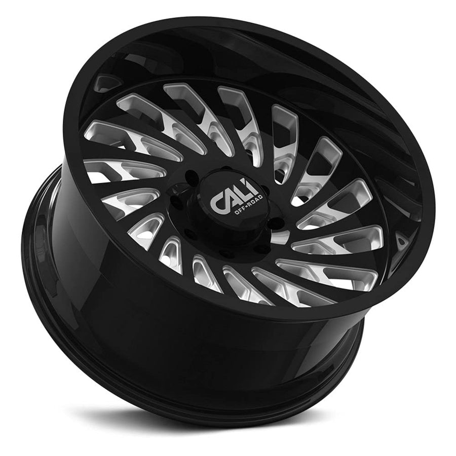 9108 CALI OFF-ROAD 9108-2183BM-30 Switchback Gloss Black/Milled 20X10 6-139.7 -30mm 106mm