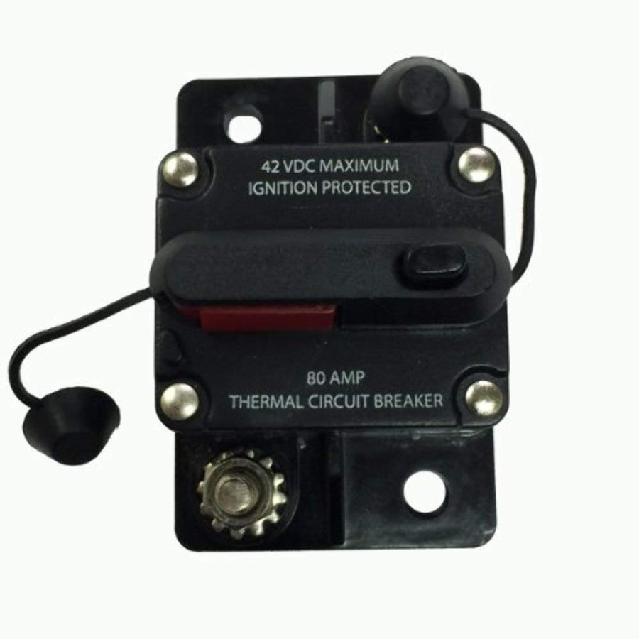 Battery Doctor WirthCo 31201 80 Amp Manual and Switchable Reset Circuit Breaker with Terminal Cover