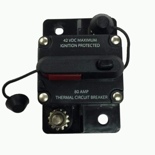 Battery Doctor WirthCo 31201 80 Amp Manual and Switchable Reset Circuit Breaker with Terminal Cover