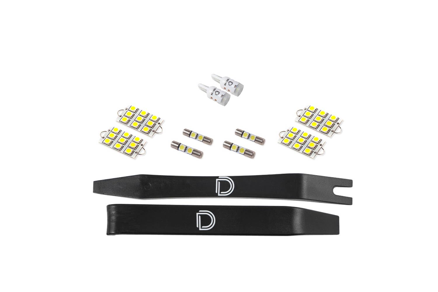 Diode Dynamics interior bulb pack LED compatible with Chevrolet Silverado 2007-2013, Stage 2
