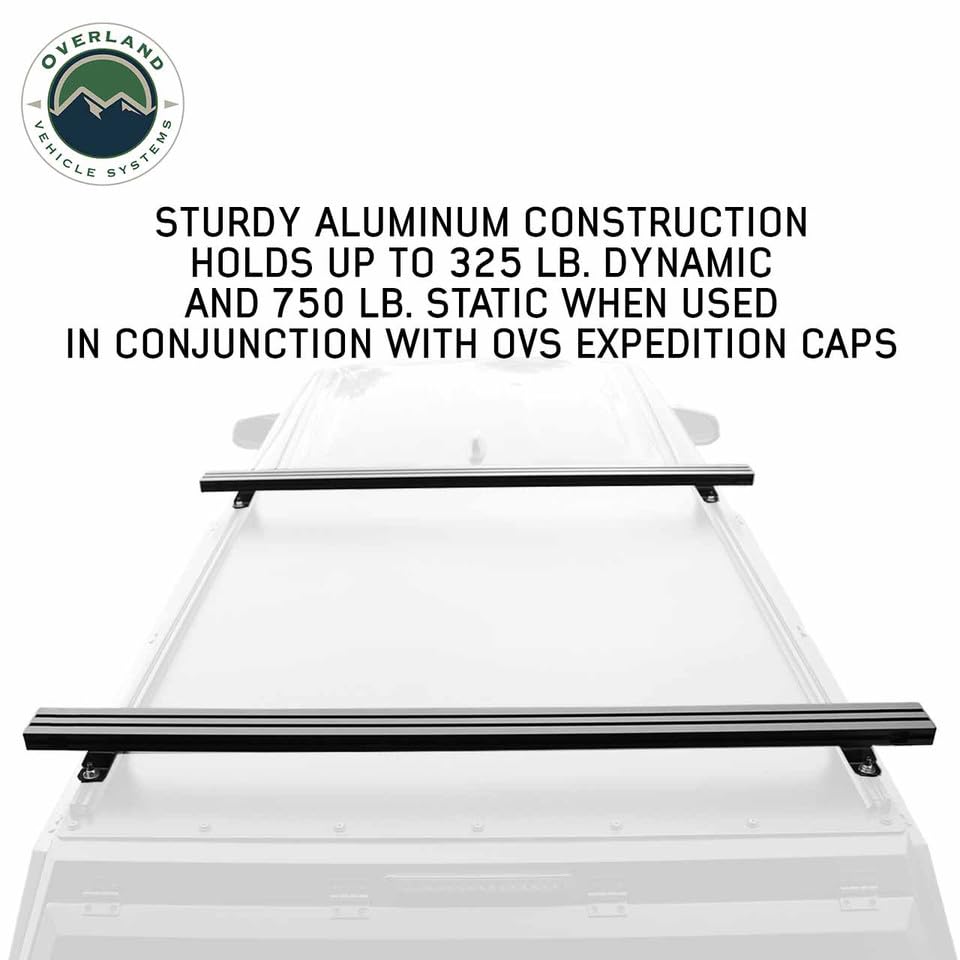 Expedition Cap Cross Bars - Overland Vehicle Systems - Pair 55.0"