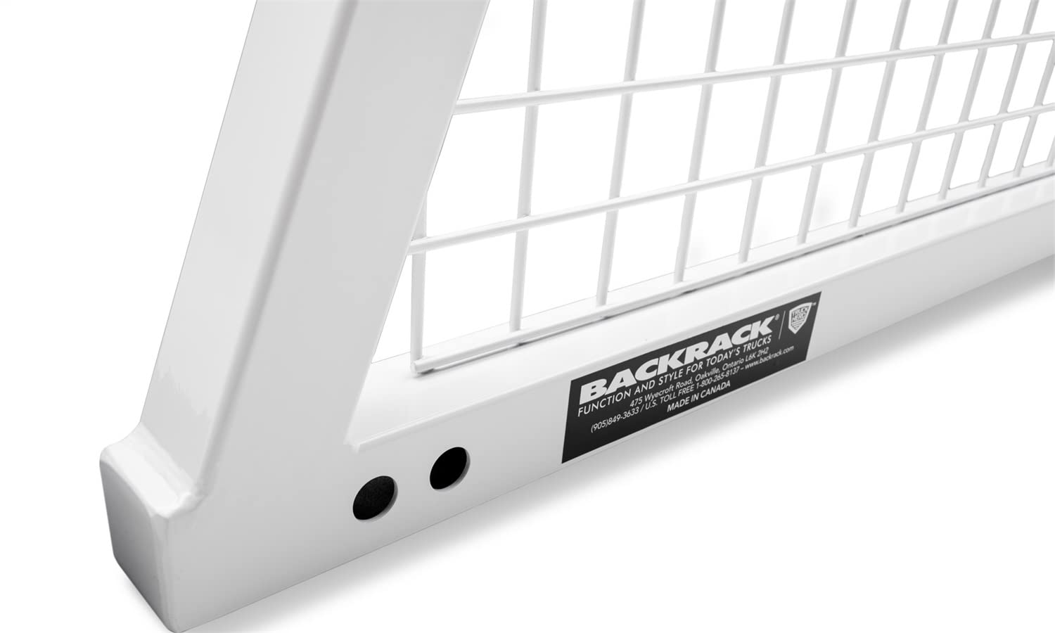 BACKRACK RealTruck Safety Rack Frame Only, White | 10600W | Fits 2015-2025 Chevrolet/GMC Colorado/Canyon; 2019-2025 Ford Ranger