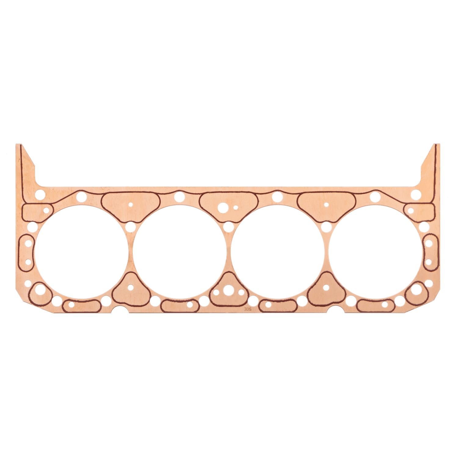 Cylinder Head Gasket, SCE Gaskets, ICS Titan, 4.060 in Bore, 0.043 in Compression Thickness, Copper, Small Block Chevy, Each