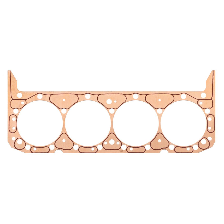 Cylinder Head Gasket, SCE Gaskets, Titan, 4.060 in Bore, 0.062 in Compression Thickness, Copper, Small Block Chevy, Each
