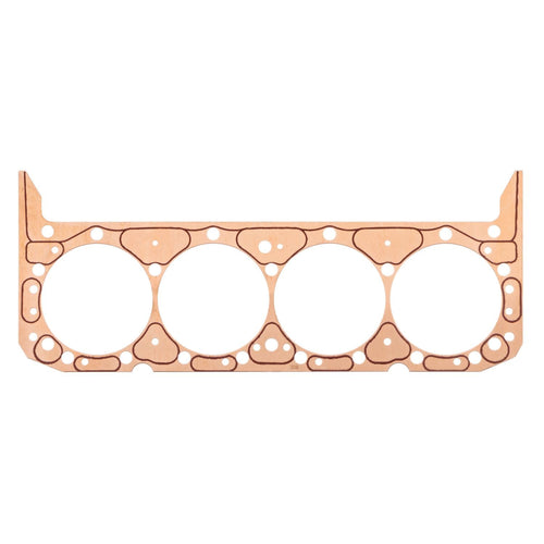 Cylinder Head Gasket, SCE Gaskets, ICS Titan, 4.155 in Bore, 0.062 in Compression Thickness, Copper, Small Block Chevy, Each