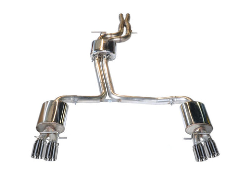 Audi AWE Tuning B8.5 S5 3.0T Touring Edition Exhaust System - Polished Silver Tips (102mm)