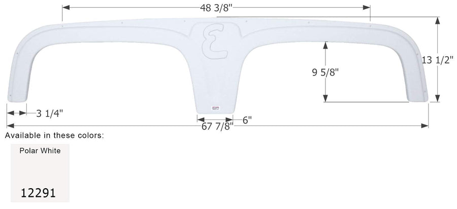 Fender Skirt ICON, Tandem, Excel, FS2291, Polar White