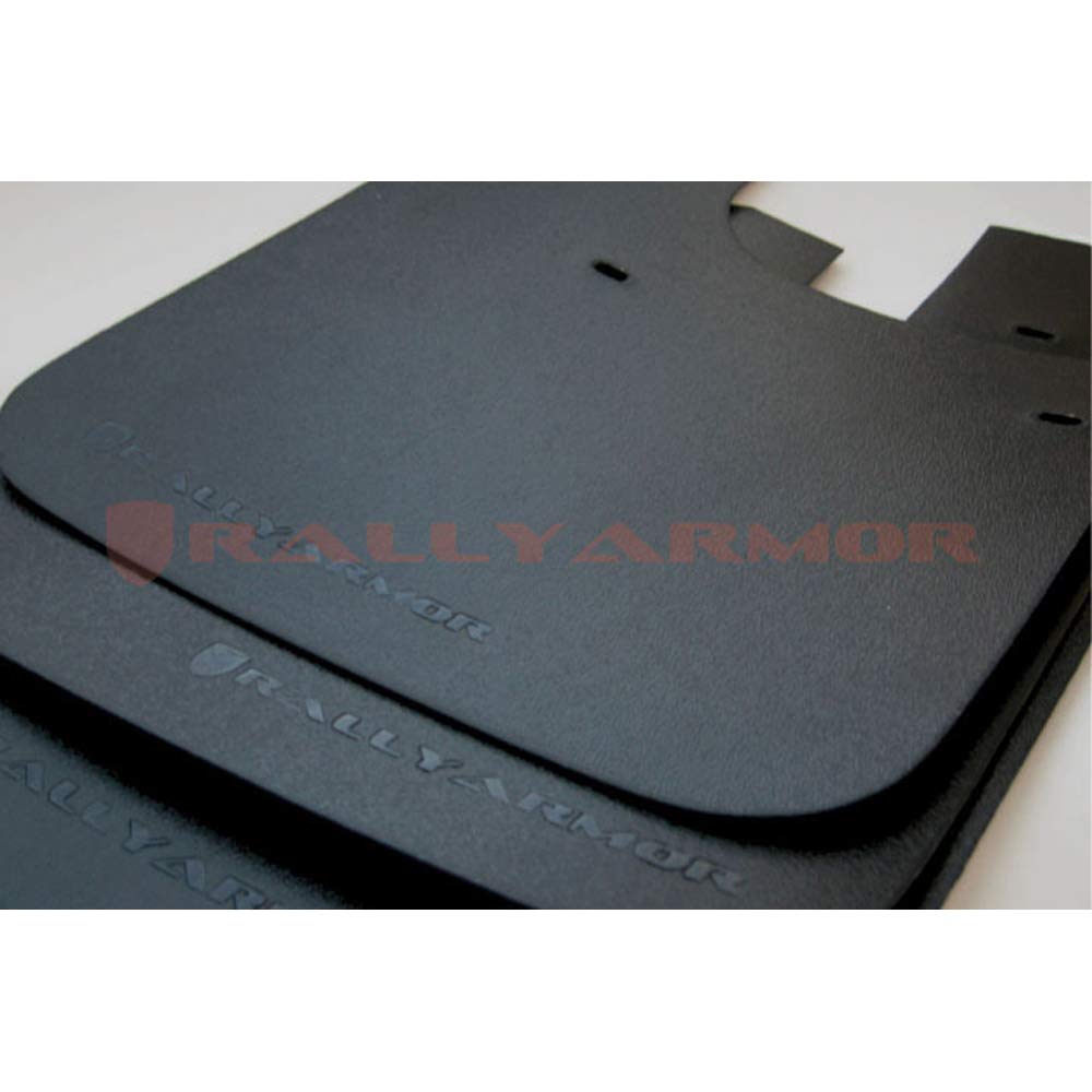Rally Armor Black MF2-BAS-BLK Mud Flap with Logo (1993-2001 Subaru Impreza Basic), 1 Pack