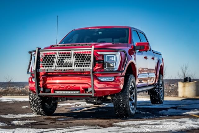 Vaquero Road Armor 6211-BRSH Front Grille Guard - Texture Black - Compatible with: 2021-2026 Ford 150