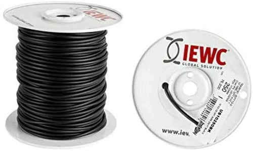 10 Ga Install Bay Us Gpt All Copper Primary Wire Black - Coil of 250 Ft