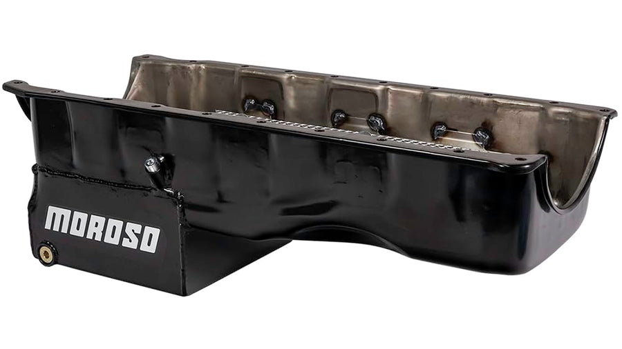 Moroso Steel Wet Sump Oil Pan 20409, Fits Big Block Chevy Gen V/VI in Camaro, Chevelle, Nova and others