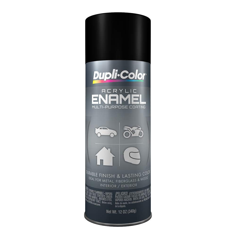Premium Enamel PlastiKote T-2 General Purpose Flat Black - 12 Oz.