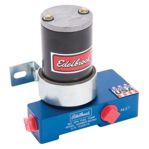 Edelbrock Quiet-Flo 182062 Electric Fuel Pump 160 GPH 12 PSI 1/2 in. NPT Inlet/Outlet 1000+ HP