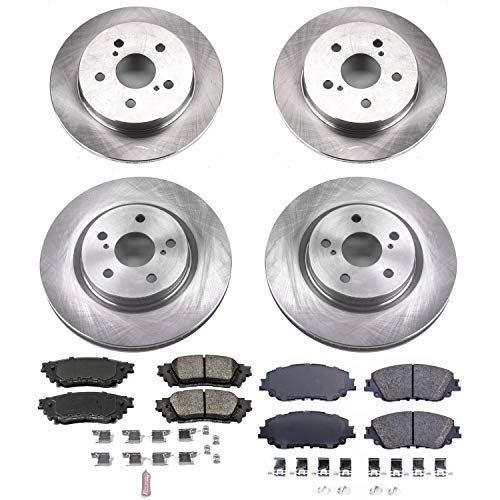 Power Stop Autospecialty KOE8167 Front and Rear Replacement Brake Kit-OE Brake Rotors & Ceramic Brake Pads