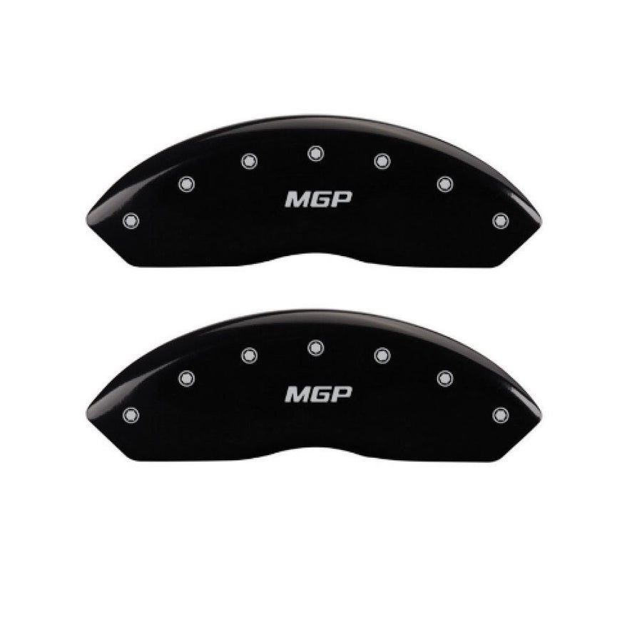 Brake Caliper Covers MGP for Subaru Impreza (2017-2019) Fits 17"+ Wheels - Black Powder-Coated Finish, Engraved Silver MGP Logo, Aluminum Caliper Covers (Set of 4)