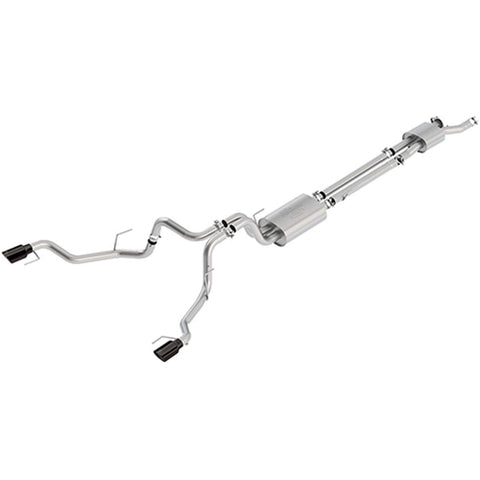 2017 Ford Racing F150 Raptor 3.5L Sport Cat-Back Exhaust System Dual Rear Exit w/Black Tips