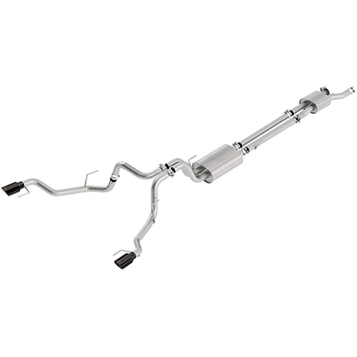 2017 Ford Racing F150 Raptor 3.5L Sport Cat-Back Exhaust System Dual Rear Exit w/Black Tips