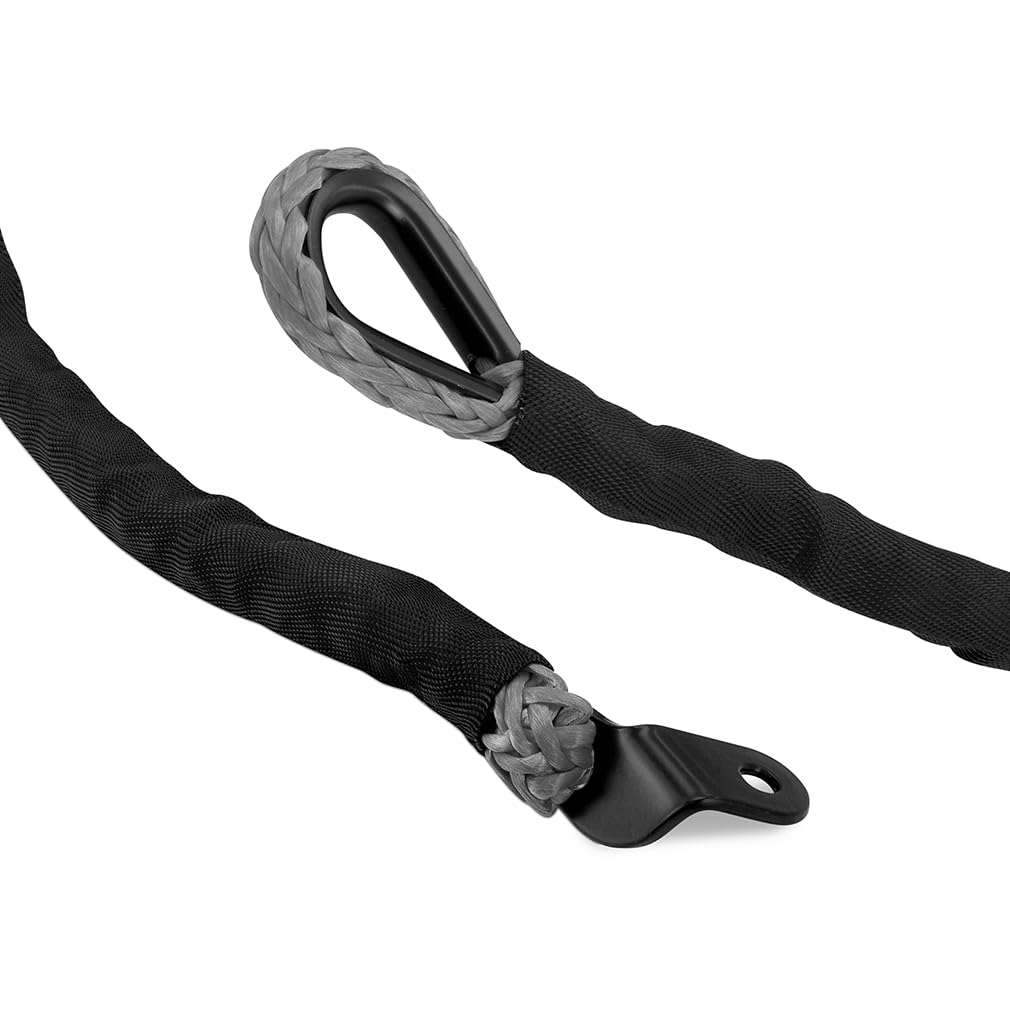 Off-Road Borne Replacement Synthetic Winch Rope 3/8" x 85ft Grey