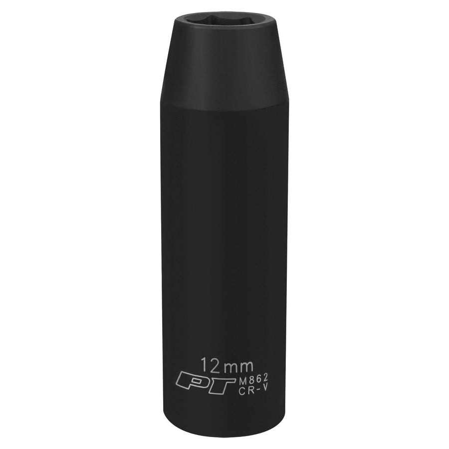 M862 Performance Tool 1/2 Drive 6pt Impact Socket, 12mm - Heavy Duty Socket for High Torque Applications and Professional Use