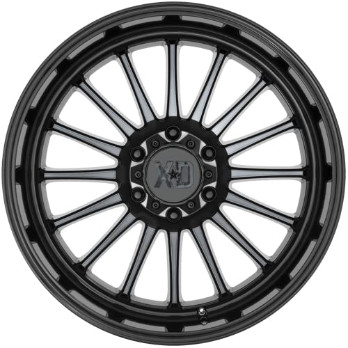 Xd857 Wheels Whiplash Gloss Black with Gray Tint Alloy Steel Wheel (20 x 9. inches /8 x 125 mm, 0 mm Offset)