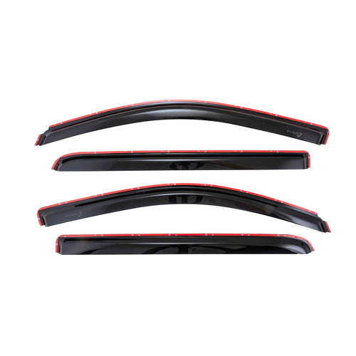 Window Vents TrailFX Fits Chevrolet Silverado 1500 Crew Cab 2014-2018 in-Channel Smoked Rainguards 4-Piece Low Profile Acrylic Set TrailFX 4536IC