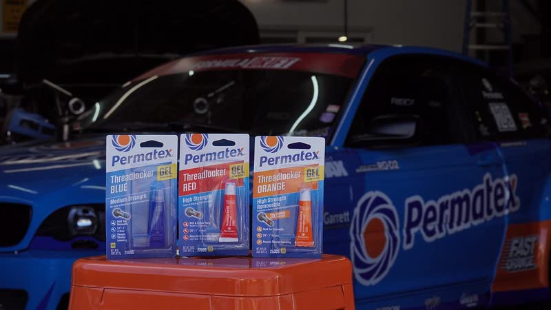 Permatex High Strength Removable Orange Gel Threadlocker, 5 g